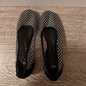 Zara Rhinestone Flats Size 38